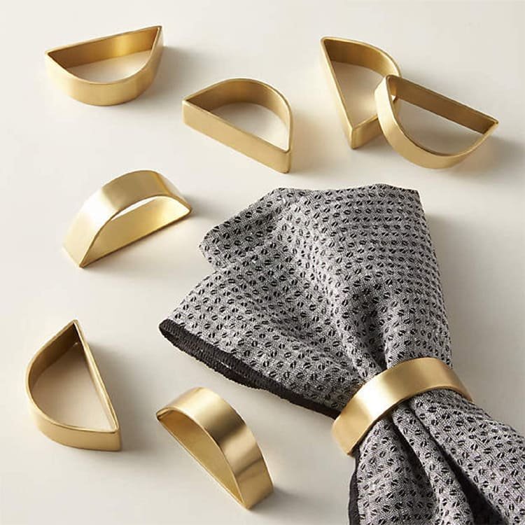 Gold Round Napkin Ring